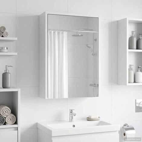 Armario con espejo de baño con estante 43 x 16 x 62.5 cm