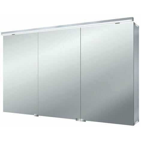 Armario con espejo de luz LED puro Emco asis, 1200mm, cumplimiento: con iluminación del lavabo - 979705284