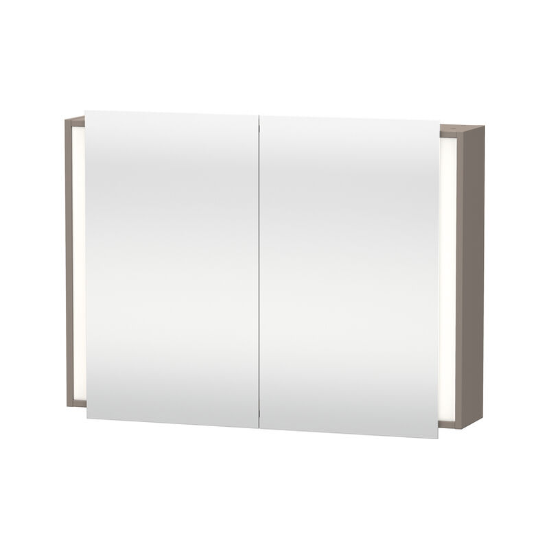 

Armario con espejo Duravit Ketho 7532, 1 puerta con doble espejo, 1000mm, Color (frente/cuerpo): Decoración Basalto Mate - KT753204343