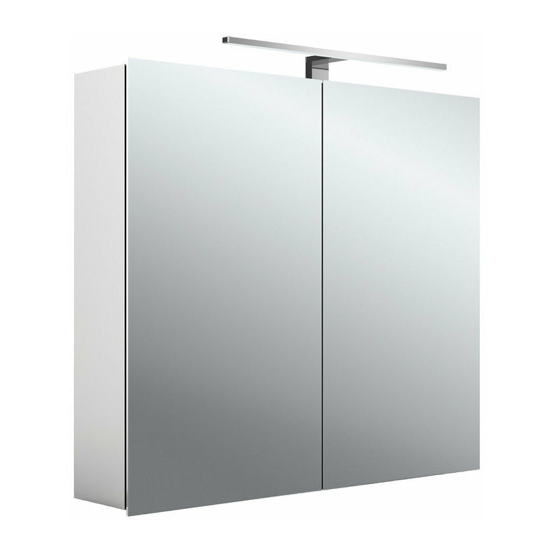 

Armario con espejo asis mee LED, aluminio, 2 puertas, modelo de superficie, lámpara LED, 800 mm - 949805051 - Emco