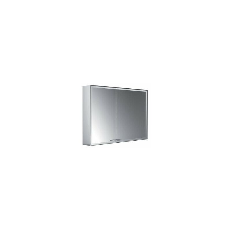

Armario con espejo iluminado Emco asis prestige 2, modelo de montaje en superficie, 888mm, puerta ancha a la derecha, cumplimiento: con sistema de