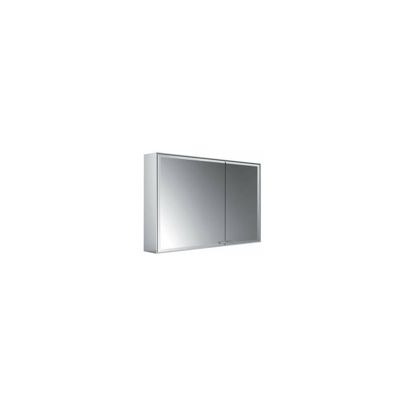 

Armario con espejo iluminado Emco asis prestige 2, modelo de montaje en superficie, 988mm, puerta ancha a la izquierda, cumplimiento: con sistema de