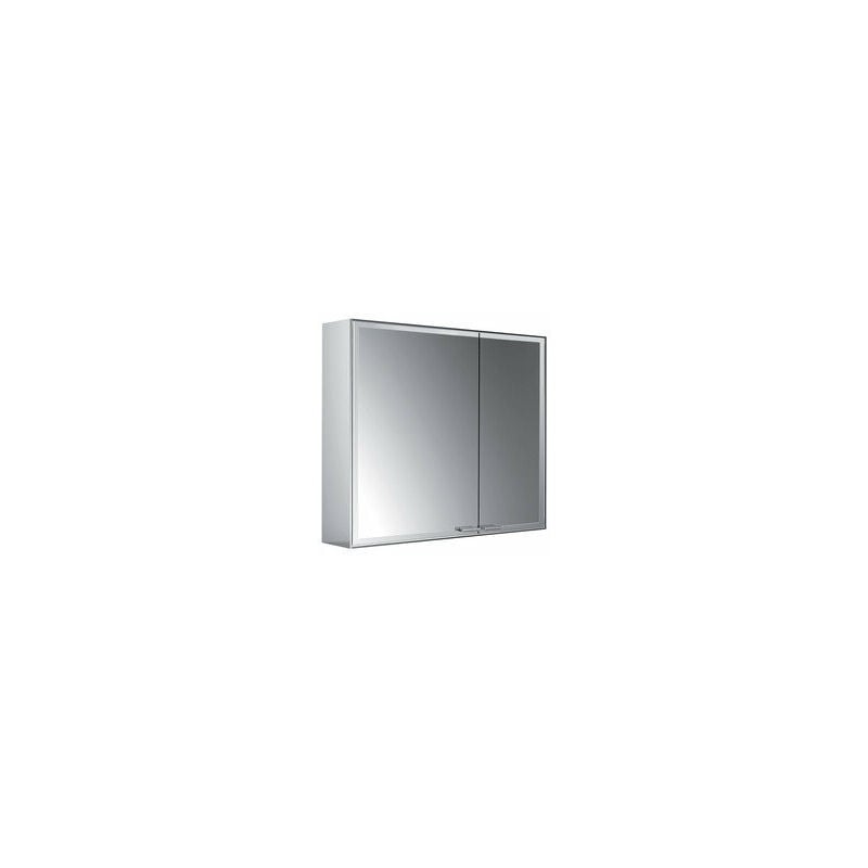

Armario con espejo iluminado Emco asis prestige 2, modelo de montaje en superficie, 788mm, puerta ancha a la izquierda, cumplimiento: con sistema de