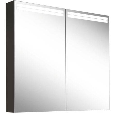 Armario con espejo iluminado Schneider ARANGA TW, 2 puertas,