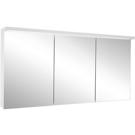 Armario con espejo iluminado Schneider BORDO TW LED, 3 puertas de