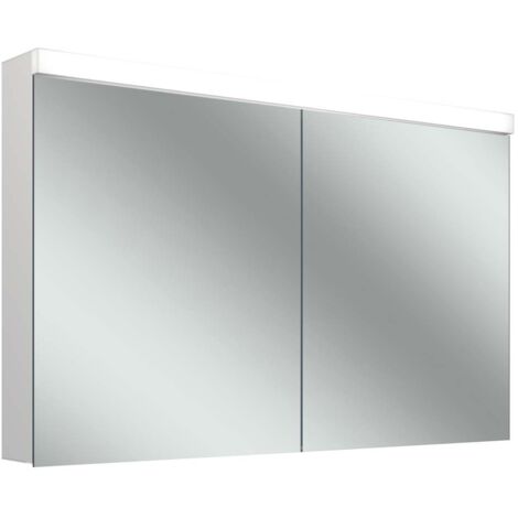 Armario con espejo LOW plus 15 LED, 2 puertas 60/60cm,