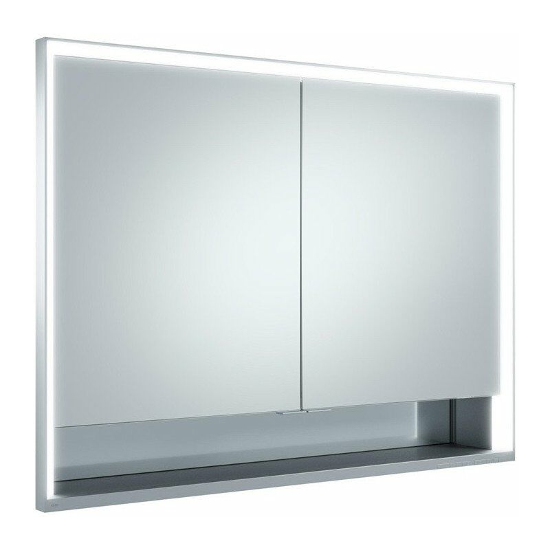 

Armario con espejo ROYAL LUMOS 1050 x 735 x 165 mm anodizado plateado KEUCO