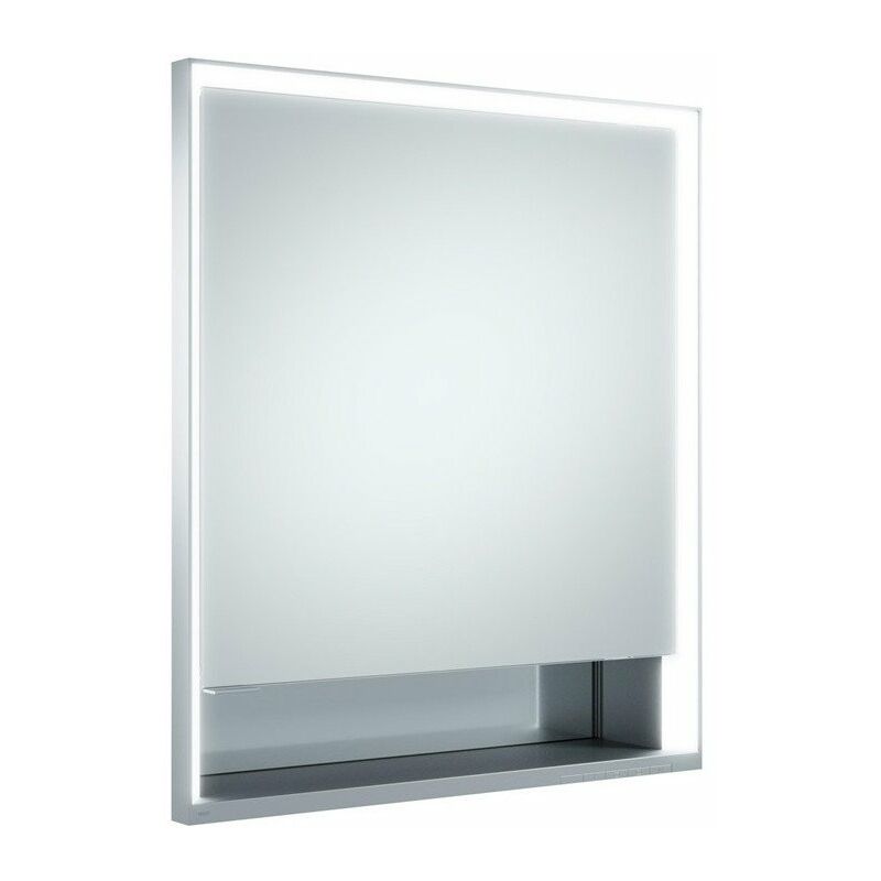 

Keuco - Armario con espejo Royal Lumos 650x735x165mm instalación en pared anodizado plata
