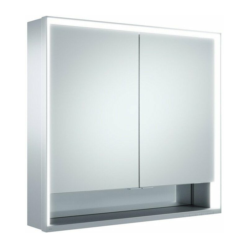 

Armario con espejo ROYAL LUMOS 700 x 735 x 165 mm anodizado plateado - Keuco