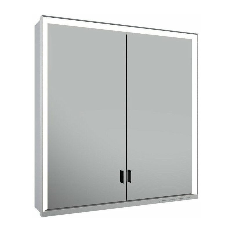 

Armario con espejo ROYAL LUMOS 700 x 735 x 165 mm anodizado plateado - Keuco