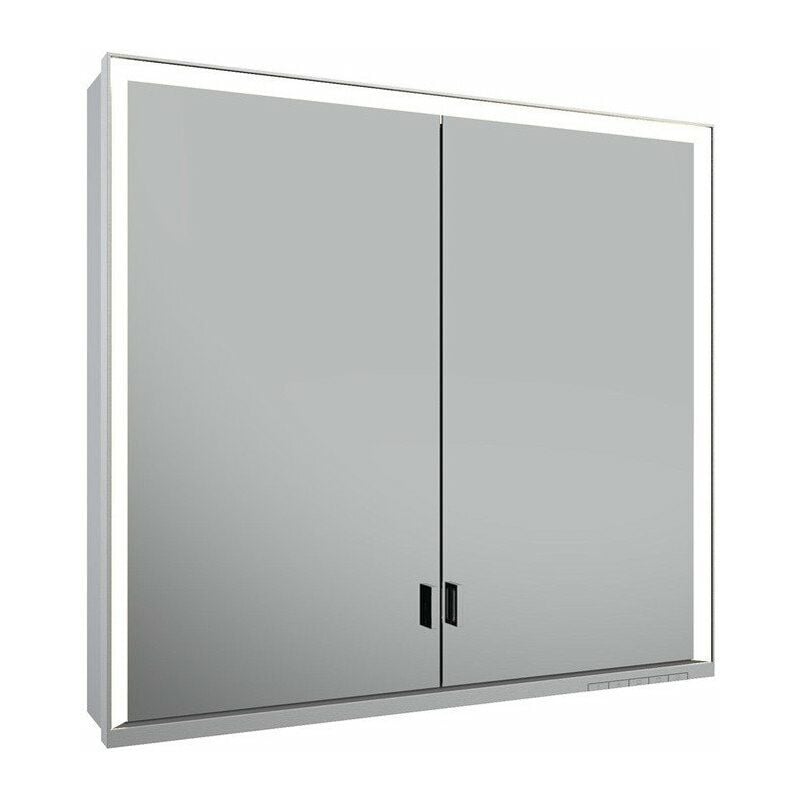 

Armario con espejo ROYAL LUMOS 800 x 735 x 165 mm anodizado plateado - Keuco