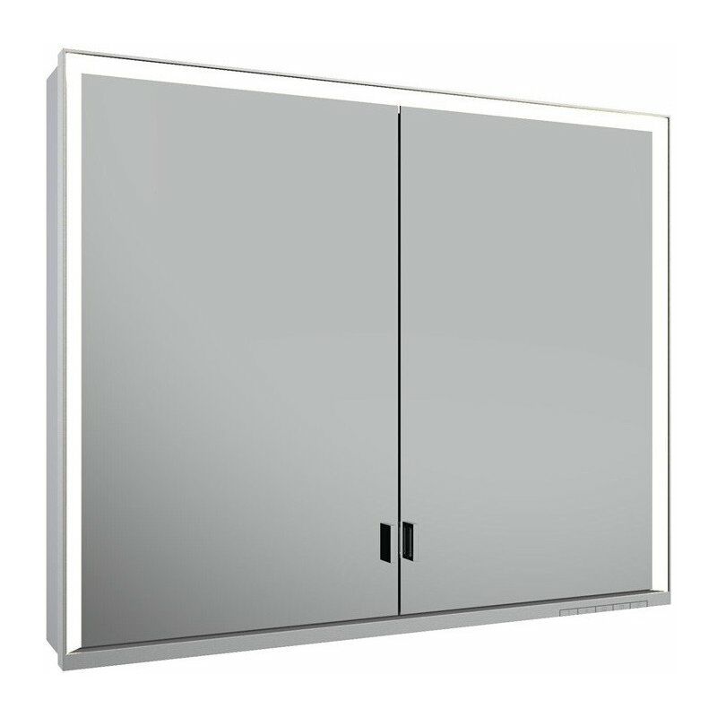 

Armario con espejo ROYAL LUMOS 900 x 735 x 165 mm anodizado plateado - Keuco