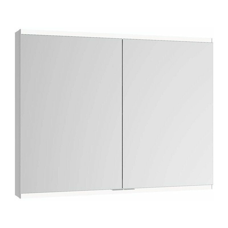 

Keuco - Armario con espejo Royal Modular 2.0 1000x900x160mm anodizado plateado, iluminado, extensión de pared, 1 toma, USB