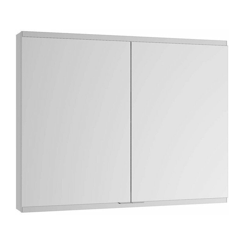 

Armario con espejo Royal Modular 2.0 1100x700x160mm extensión de pared anodizado plata, 2 tomas KEUCO