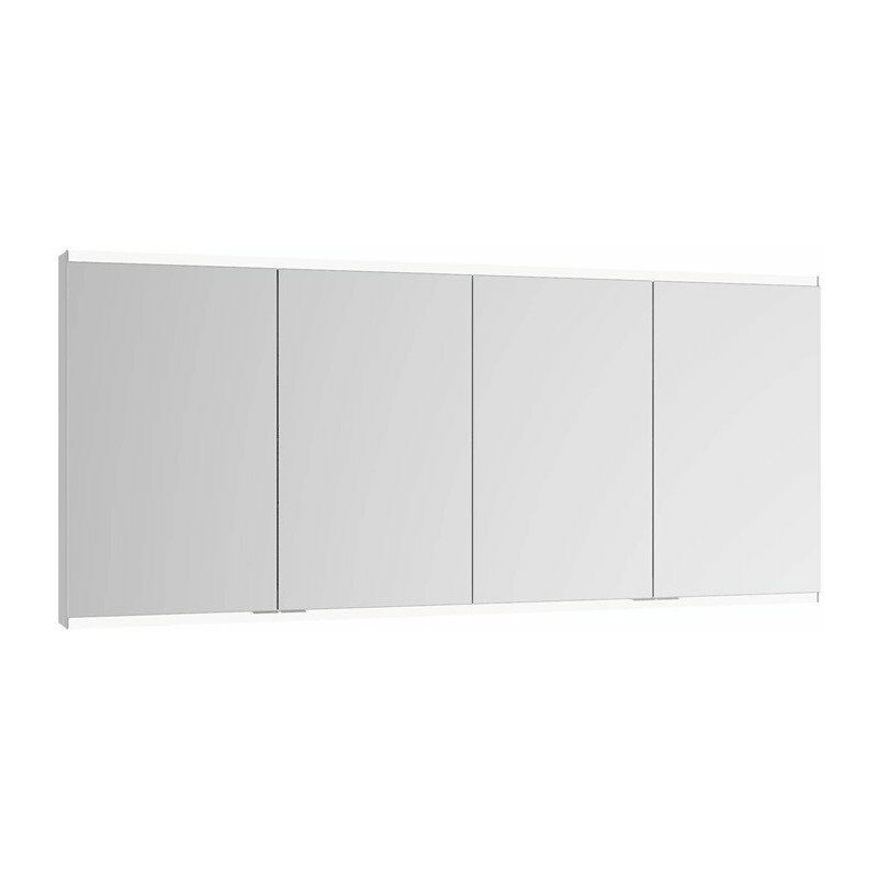 

Keuco - Armario con espejo Royal Modular 2.0 1600x700x160mm extensión de pared anodizado plata 2 tomas y USB