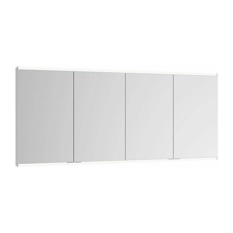 

Keuco - Armario con espejo Royal Modular 2.0 1600x900x120mm anodizado plateado, iluminado, extensión de pared, 4 tomas