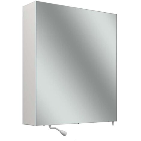 Armario con espejo Schneider CARE, 595x680mm, bisagra de puerta a