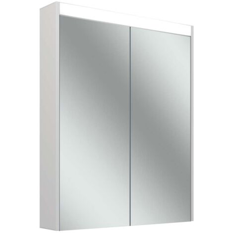 Armario con espejo Schneider OBJECT Line Comfort LED, 2 puertas