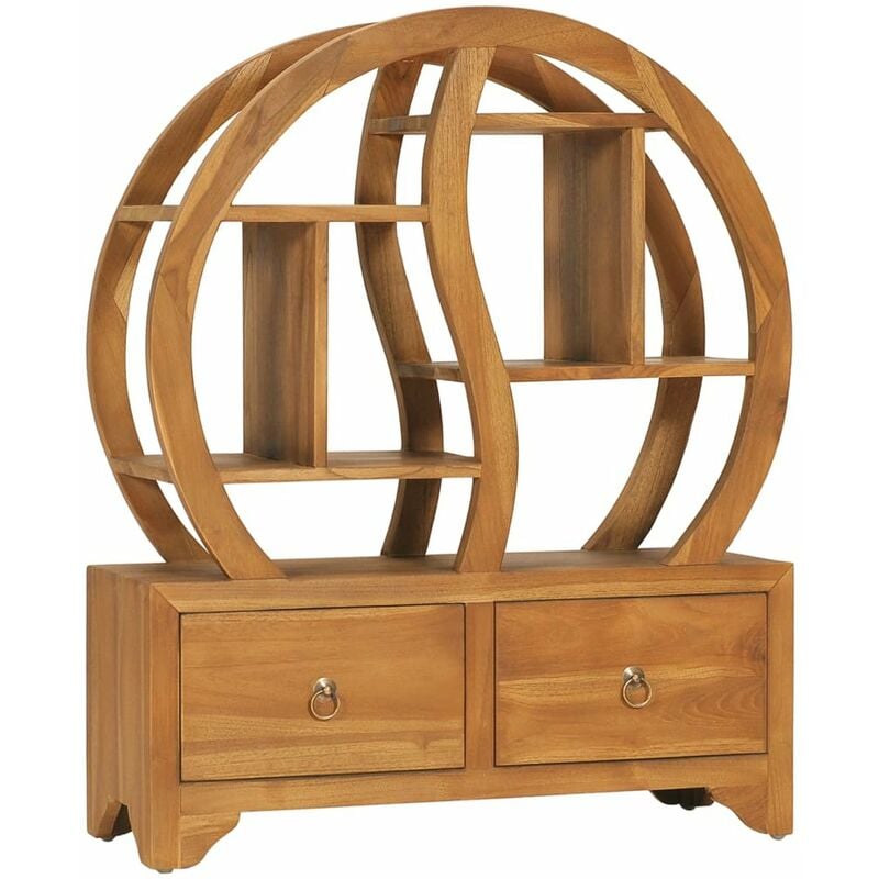 

Armario con estante Yin Yang madera maciza de teca 68x26x83 cm