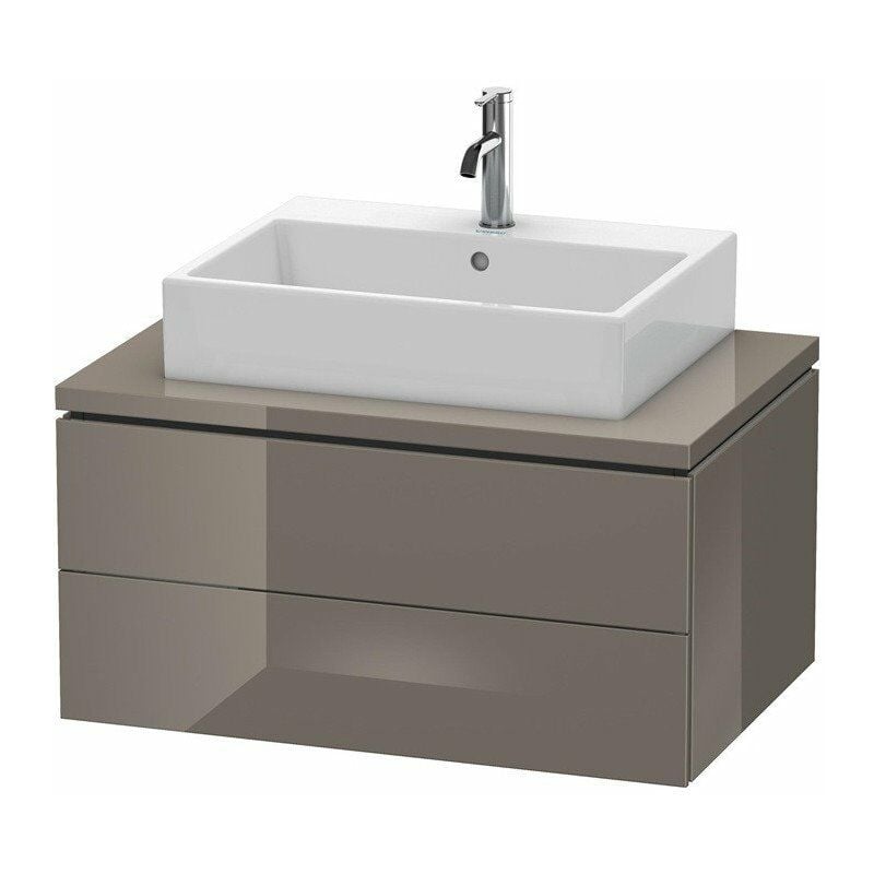 

Armario consola bajo L-CUBE 400x820x547mm franela gris brillante