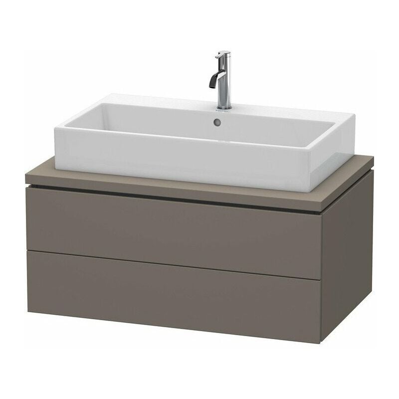 

Consola baja L-CUBE 400x920x547mm franela gris satinado
