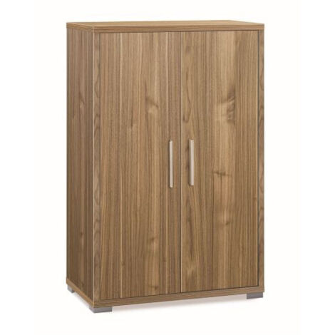 Armario de 2 puertas 71 cm de largo x 41 cm de profundidad x 110 cm de alto – Acabado en madera de nogal – Sarmog