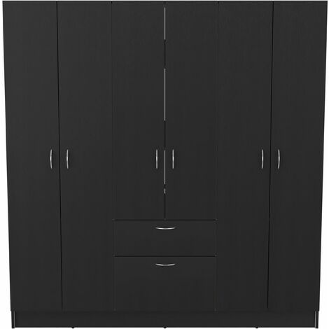 Armario de 6 Puertas Mitu, con un cajón y gabinete