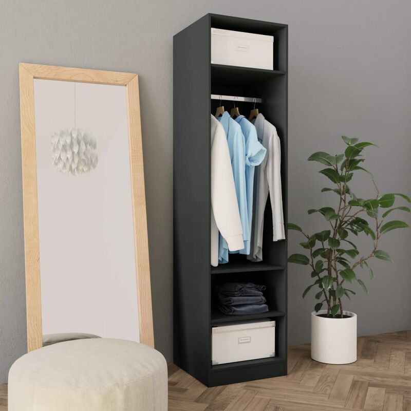 

Armario de aglomerado gris 50x50x200 cm - Gris