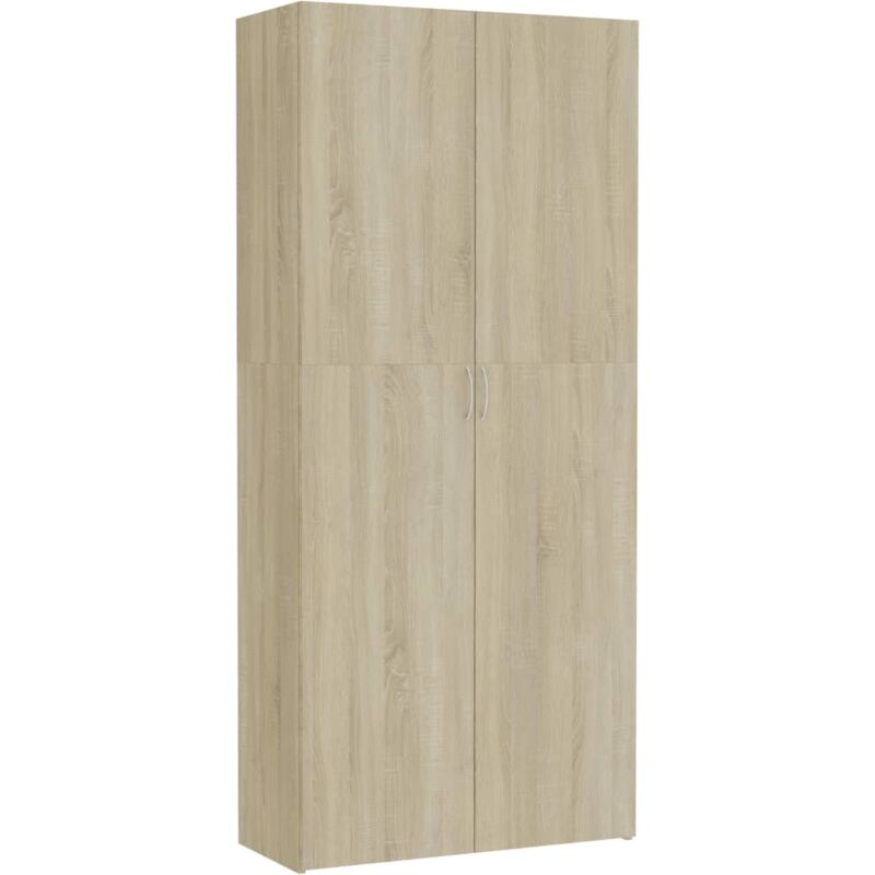 

Armario de Almacenaje Aglomerado 80x35,5x180cm Roble Sonoma - Marrón - Vidaxl
