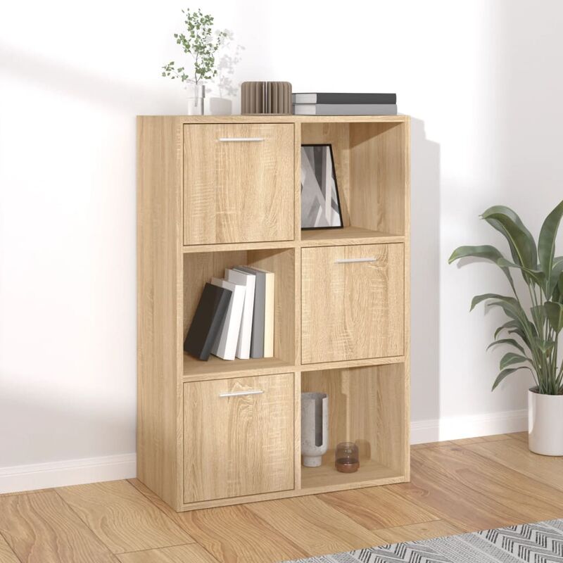

Armario de almacenamiento aglomerado roble Sonoma 60x29,5x90 cm - Marrón