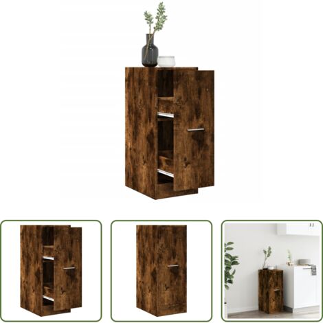 Armario de almacenamiento -  Armario botiquín madera ingeniería roble Sonoma 30x41x77,5 cm