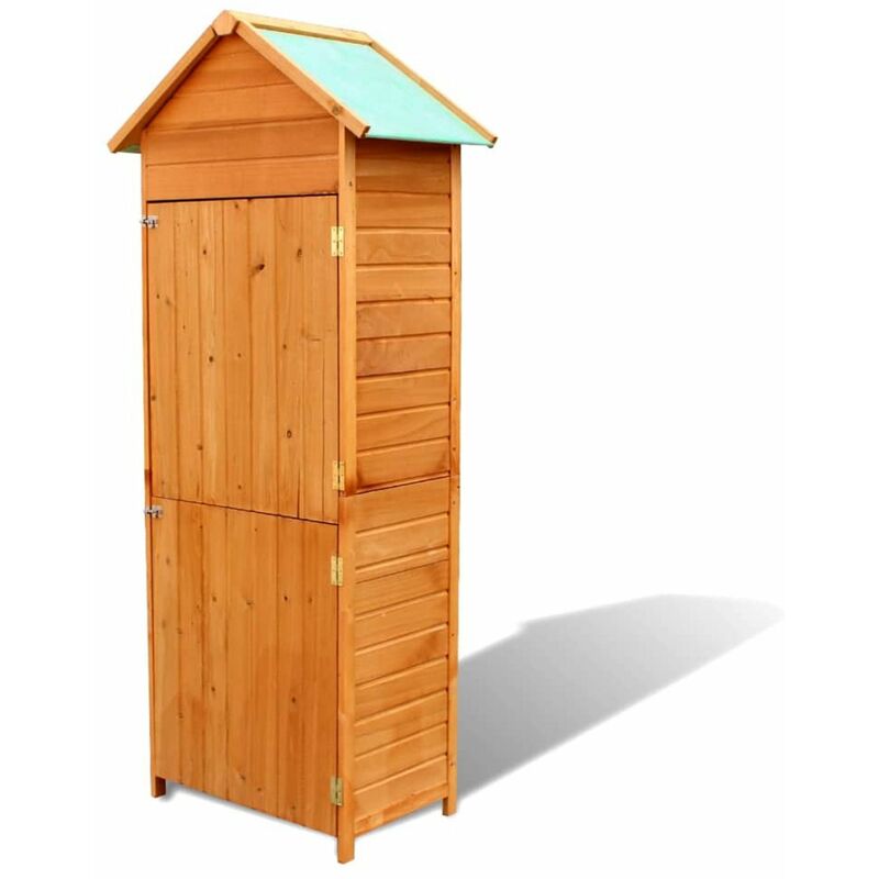

Armario de almacenamiento para jardin marron 79x49x190 cm