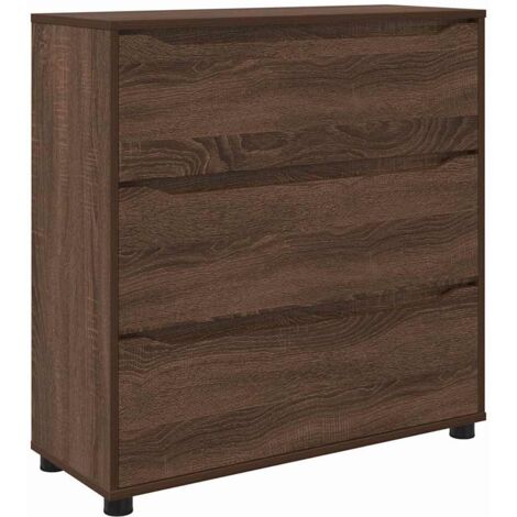 Armario de almacenamiento Roble Marrón 80 x 31 x 81 cm vidaXL