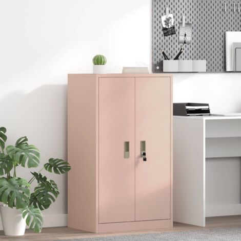 Armario de almacenamiento Rosa 60 x 40 x 90 cm Acero