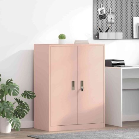 Armario de almacenamiento Rosa 80 x 40 x 105 cm Acero