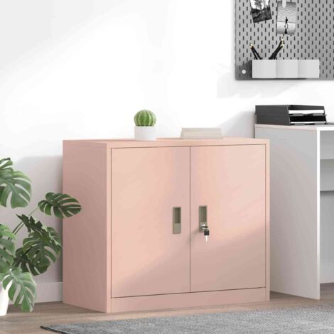 Armario de almacenamiento Rosa 80 x 40 x 70 cm Acero