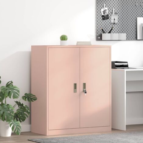 Armario de almacenamiento Rosa 90 x 40 x 105 cm Acero