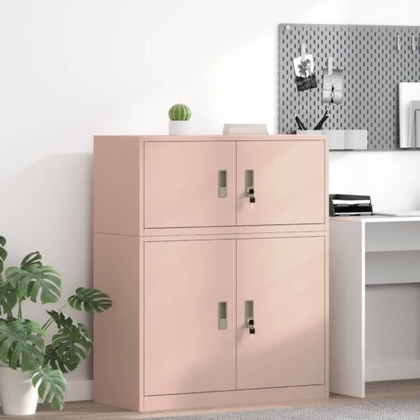 Armario de almacenamiento Rosa 90 x 40 x 40 cm Acero