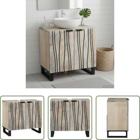 Armario de baño -  Gabinete de Lavabo para Baño con estante 62 x 33 x 58 cm