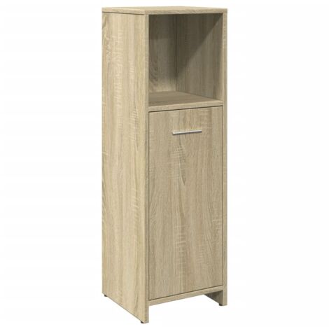 Armario de baño madera contrachapada color roble 30x30x95 cm vidaXL