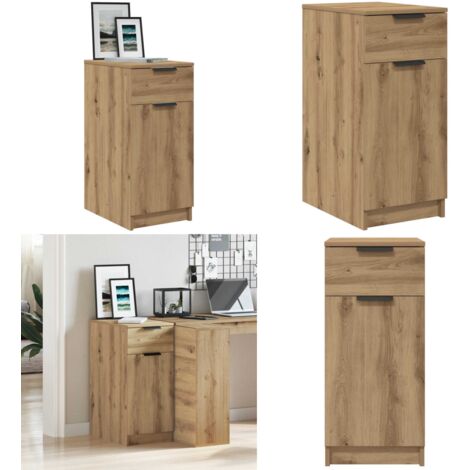 Armario de baño madera ingeniería roble artisan 33x50x75 cm - Armario de madera - Armario de baño de roble