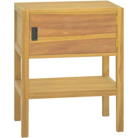 Armario de baño madera maciza de teca 60x40x75 cm