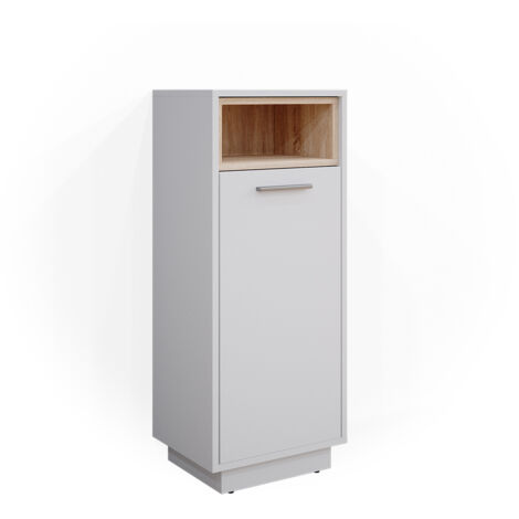Armario de baño mediano Beatrice, Blanco, 30 x 93 cm, Vicco