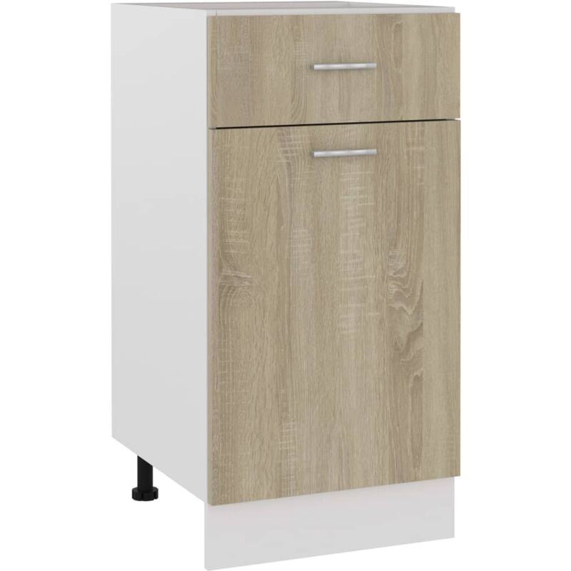 

Armario inferior cajón cocina aglomerado sonoma 40x46x81,5 cm - Marrón - Vidaxl