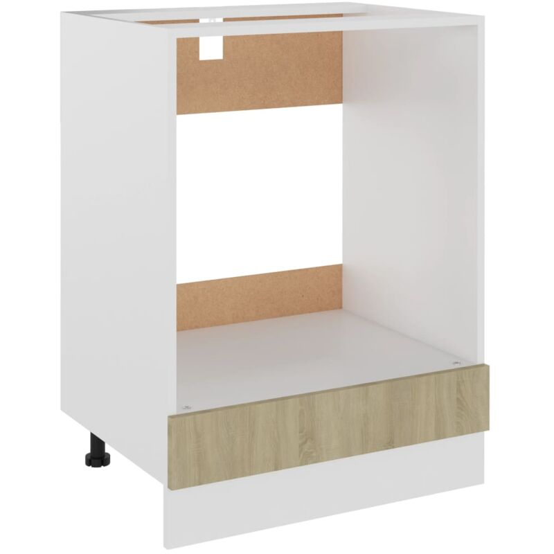 

Armario de horno aglomerado roble sonoma 60x46x81,5 cm - Marrón - Vidaxl