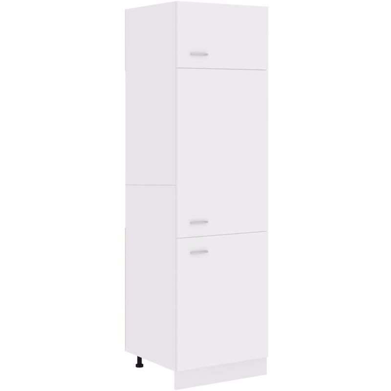 

Armario de frigorífico de aglomerado blanco 60x57x207 cm - Blanco - Vidaxl
