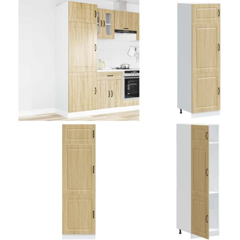 Armario de cocina Kalmar roble sonoma madera de ingeniería - Almacenamiento de cocina - Madera de ingeniería