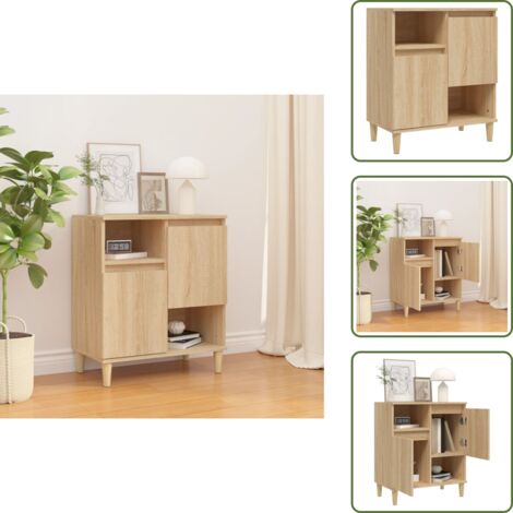 Armario de cocina - vidaXL Aparador de madera contrachapada roble Sonoma 60x35x70 cm - Armario de baño