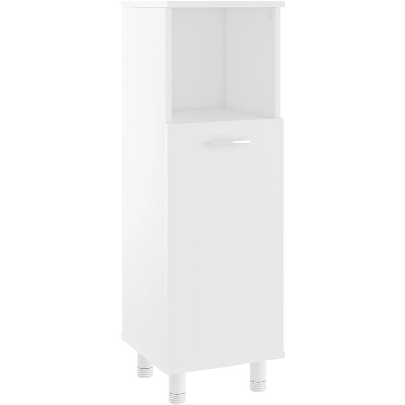 

vidaXL Armario de cuarto de baño aglomerado blanco 30x30x95 cm - Blanco