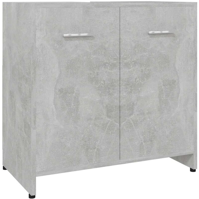 

vidaXL Armario de cuarto de baño aglomerado gris hormigón 60x33x58 cm - Gris